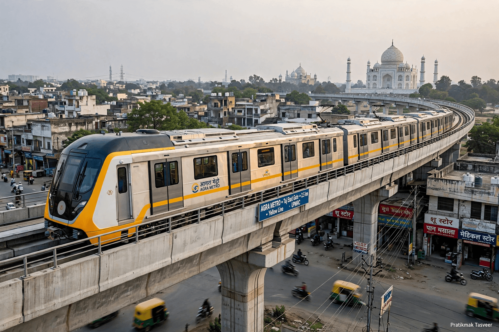 आगरा मेट्रो का बढ़ेगा दायरा, ताजमहल से ISBT तक दौड़ेगी ट्रेन - 5 नए स्टेशनों को मिली हरी झंडी