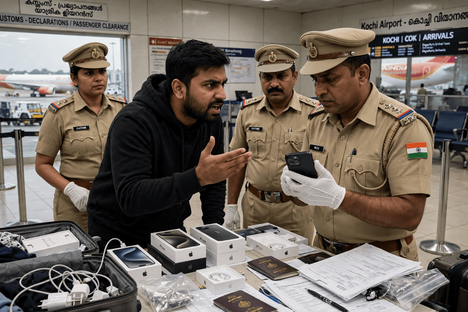 Kerala के फेमस YouTuber का iPhone 18 Pro जब्त, दुबई से लाते ही Kochi Airport पर हुआ हंगामा, धरने पर बैठा